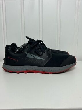 Altra Superior 5 Trail Running Shoe Black grey Red fair condition men’s 12